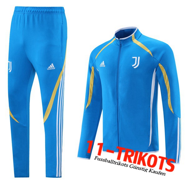 Juventus Trainingsanzug (Jacke) Blau/Gelb 2021/2022