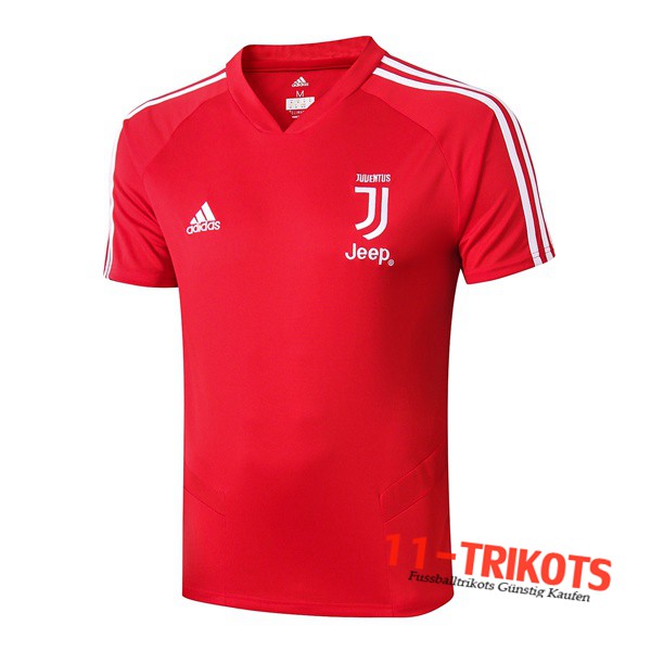 Neuestes Fussball Juventus Poloshirt Rot 2019 2020 | 11-trikots