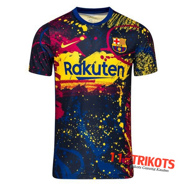 Neuestes Fussball FC Barcelona Trainingstrikot Obsidian Schwarz 2019 2020 | 11-trikots