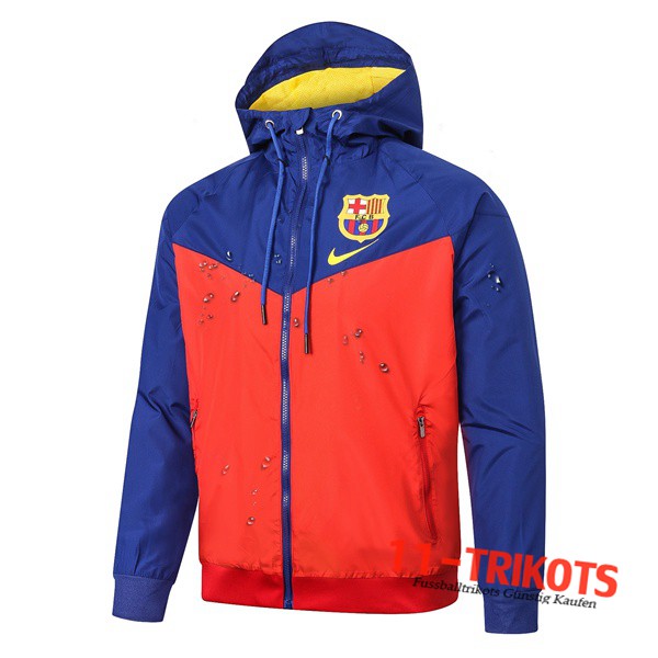 Chaqueta Futbol Rompevientos FC Barcelona Azul Orange 2019 2020