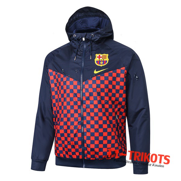 Chaqueta Futbol Rompevientos FC Barcelona Azul Roja 2019 2020