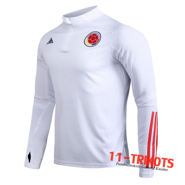 Sudadera de entrenamiento Colombia Blanco 2019/2020