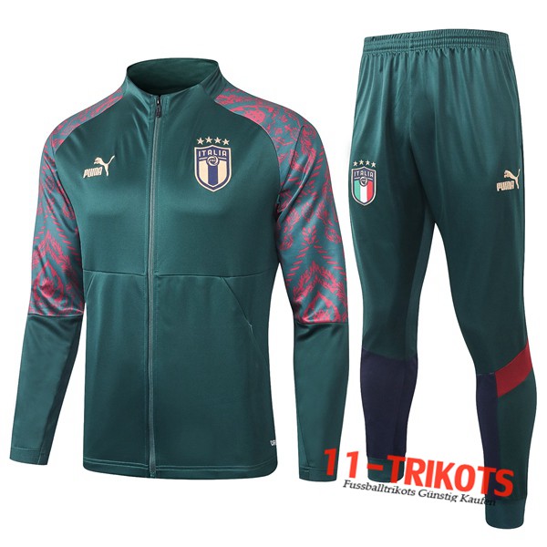 Italien Trainingsanzug (Jacke) Grün 2020 2021 | 11-trikots