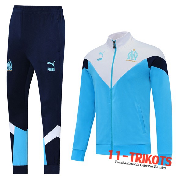 Marseille OM Trainingsanzug (Jacke) Blau 2020 2021 | 11-trikots