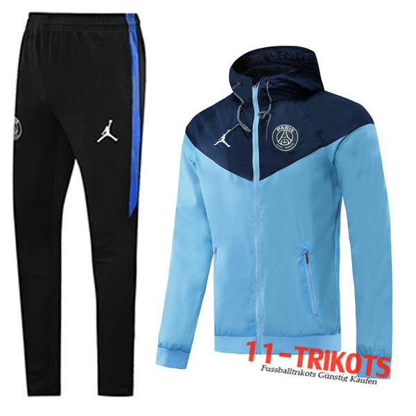 Paris PSG Trainingsanzug Windjacke Blau 2020 2021 | 11-trikots