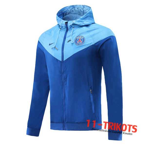 Neuestes Fussball Paris PSG Trainingsjacke Windjacke Blau Dunkel 2020 2021 | 11-trikots