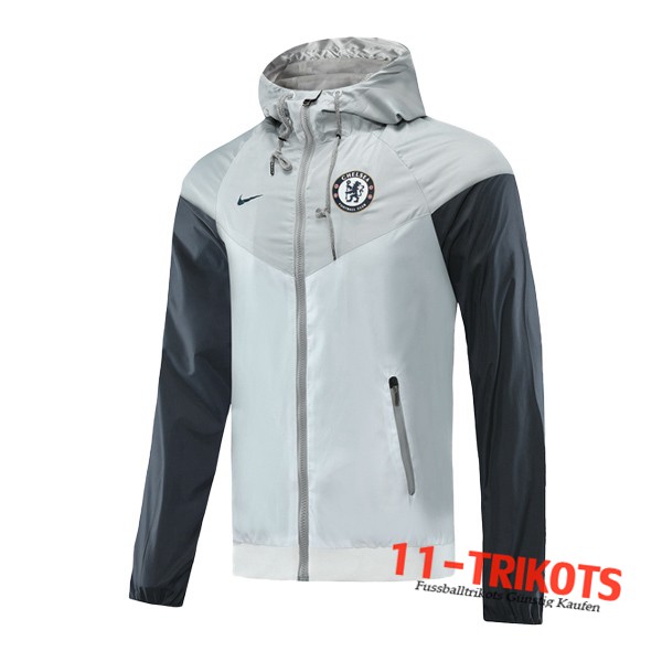 Chaqueta Futbol Rompevientos FC Chelsea Gris 2019 2020