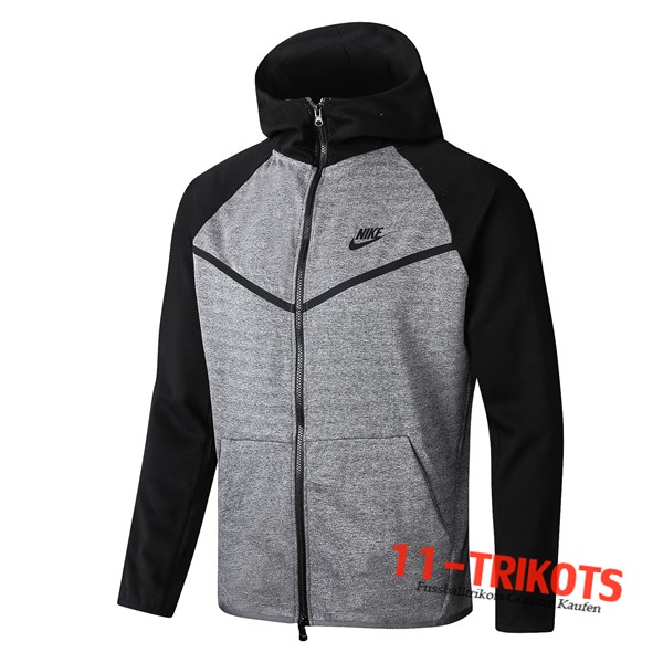 Chaqueta Futbol Con Capucha NIKE Gris 2019 2020