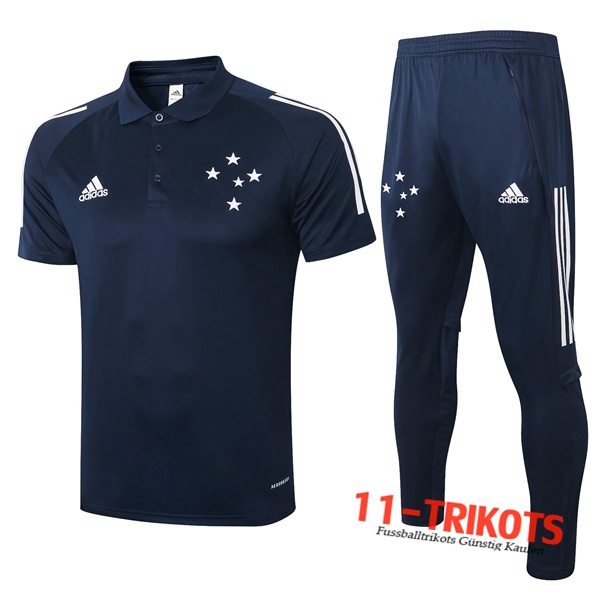 Neuestes Fussball Cruzeiro EC Poloshirt + Hose Königsblau 2020/2021 | 11-trikots