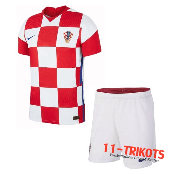 Neuestes Fussball Kroatien Kinder Heimtrikot 2020/2021 | 11-trikots