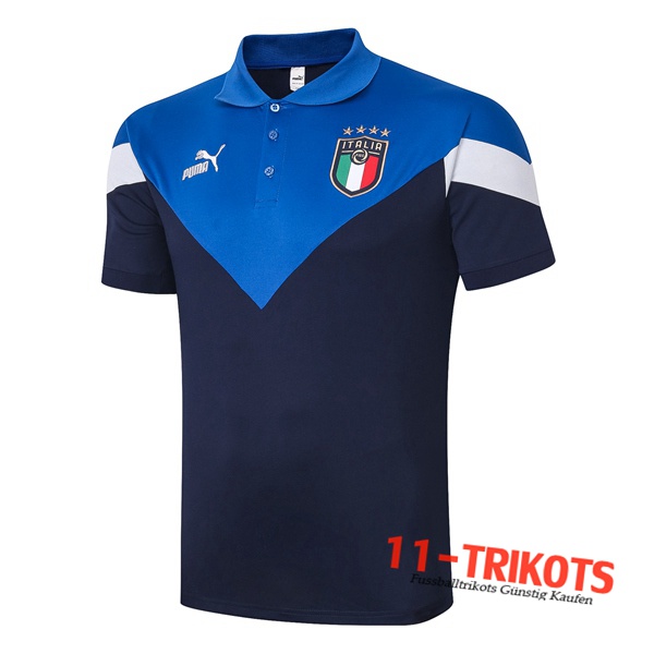 Neuestes Fussball Italien Poloshirt Blau 2020/2021 | 11-trikots