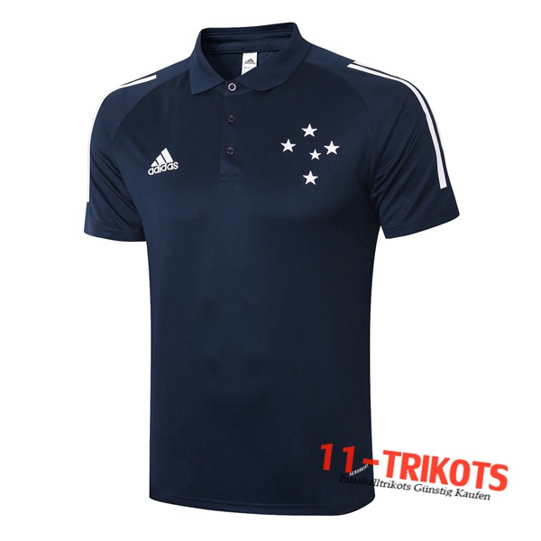 Neuestes Fussball Cruzeiro EC Poloshirt Königsblau 2020/2021 | 11-trikots