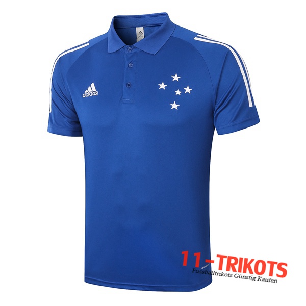 Neuestes Fussball Cruzeiro EC Poloshirt Blau 2020/2021 | 11-trikots