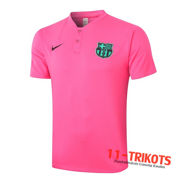 Neuestes Fussball FC Barcelona Poloshirt Rose 2020/2021 | 11-trikots