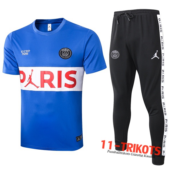 Paris PSG Trainingstrikot + Hose Blau Weiß 2020/2021