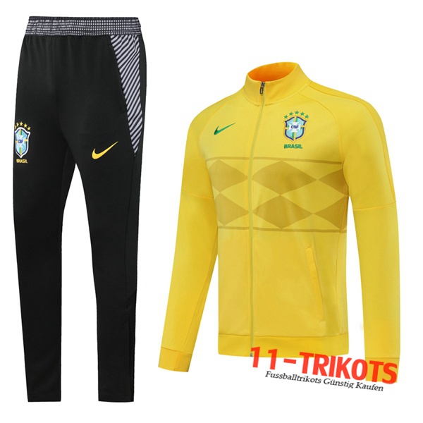 Brasilien Trainingsanzug (Jacke) Gelb 2020 2021 | 11-trikots