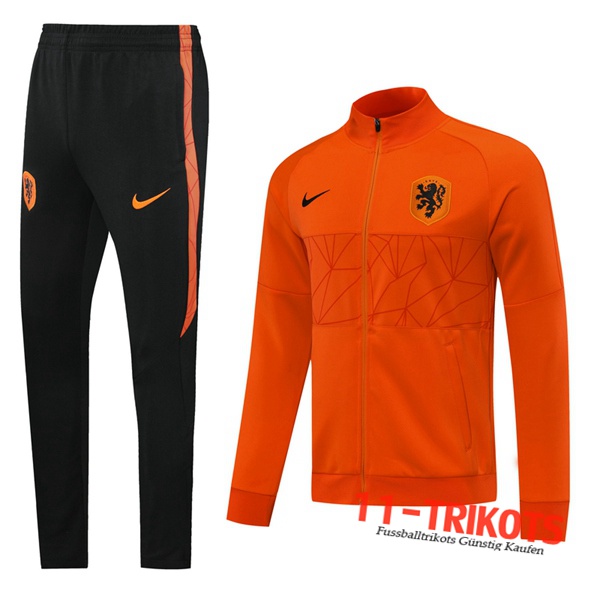 Niederlande Trainingsanzug (Jacke) Orange 2020 2021 | 11-trikots