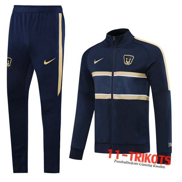 Pumas UNAM Trainingsanzug (Jacke) Königsblau 2020 2021 | 11-trikots