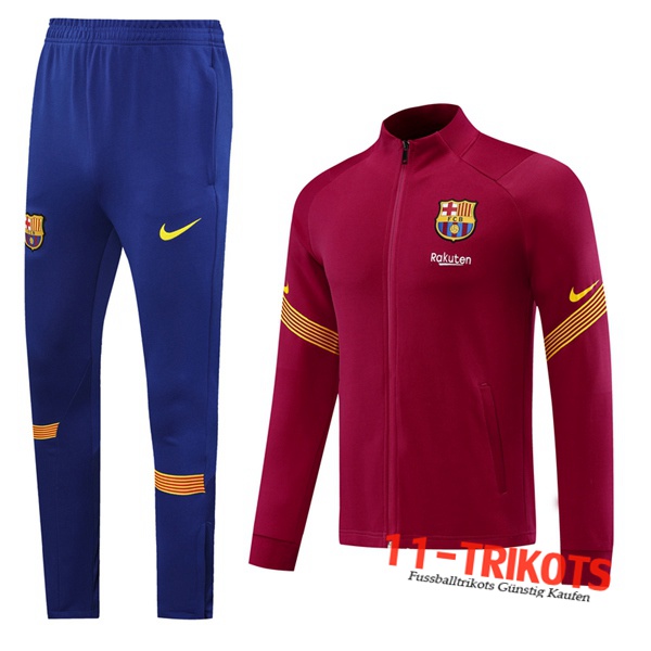 FC Barcelona Trainingsanzug (Jacke) Rot 2020 2021 | 11-trikots