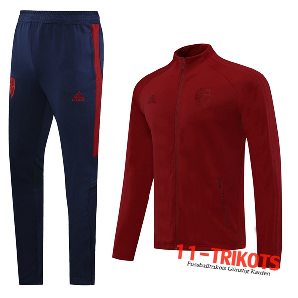 Arsenal Trainingsanzug (Jacke) Rot Dunkel 2020 2021 | 11-trikots