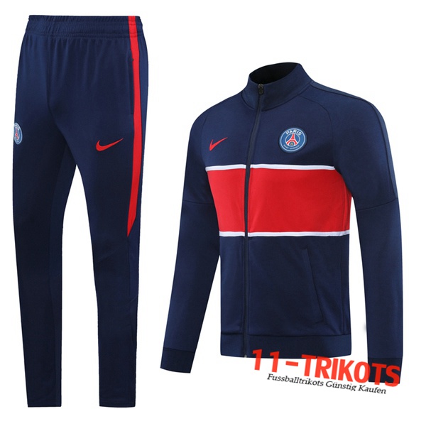 Pairis PSG Trainingsanzug (Jacke) Blau Rot 2020 2021 | 11-trikots