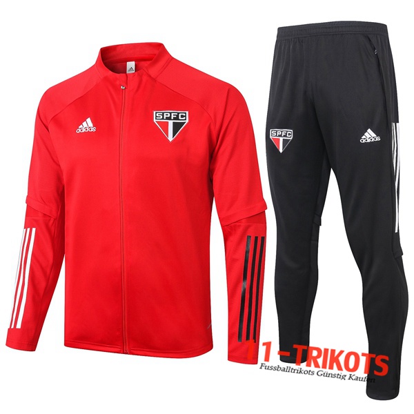 Sao Paulo FC Trainingsanzug (Jacke) Rot 2020 2021 | 11-trikots