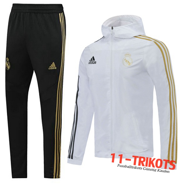 Real Madrid Trainingsanzug Windjacke Weiß 2020 2021 | 11-trikots