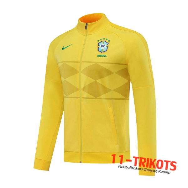 Chaqueta Futbol Brasil Amarillo 2020 2021