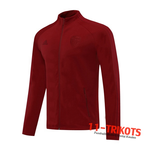 Chaqueta Futbol Arsenal Roja Oscuro 2020 2021