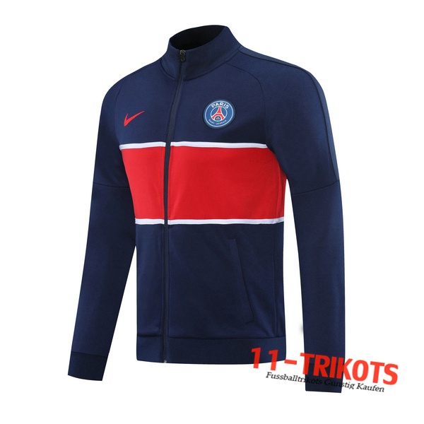 Neuestes Fussball Pairis PSG Trainingsjacke Blau Rot 2020/2021 | 11-trikots