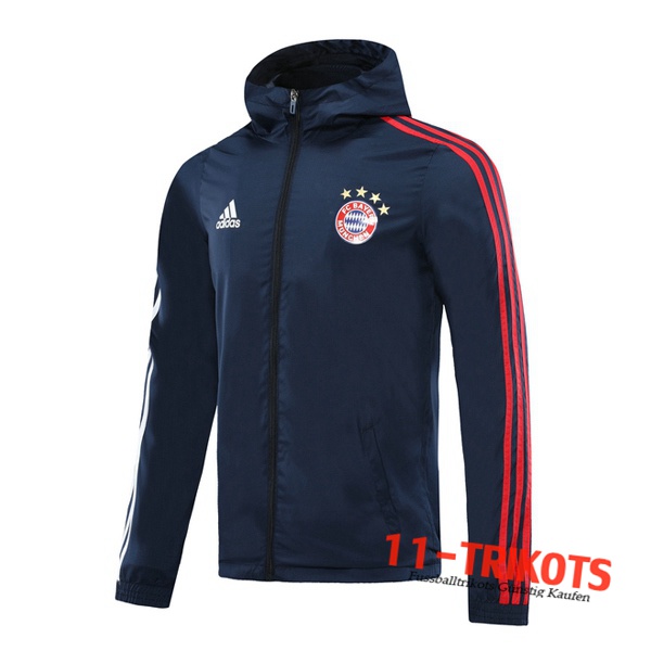 Chaqueta Futbol Rompevientos Bayern Munich Azul Real 2020 2021