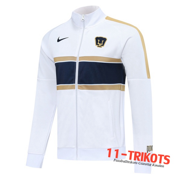 Chaqueta Futbol Pumas UNAM Blanco 2020 2021