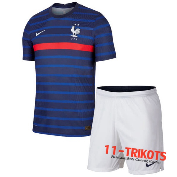 Neuestes Fussball Frankreich Kinder Heimtrikot Günstig 2020 2021 | 11-trikots