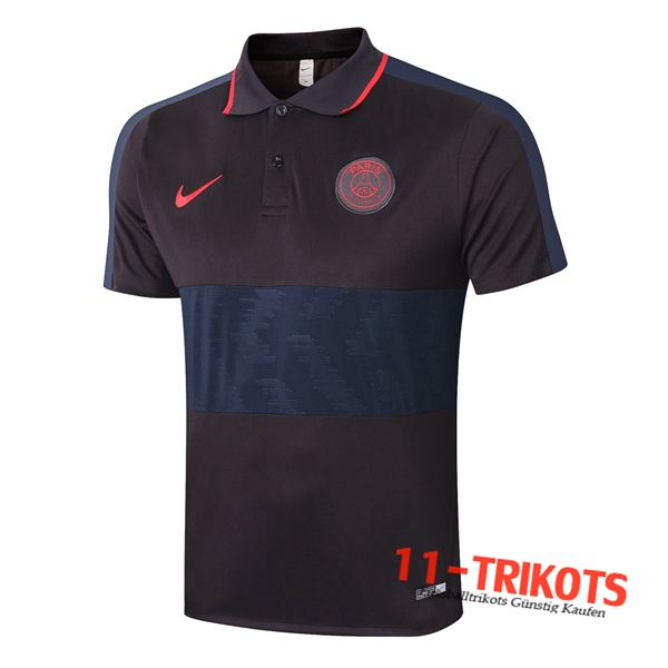 Neuestes Fussball Polo Paris PSG Schwarz 2020/2021 | 11-trikots