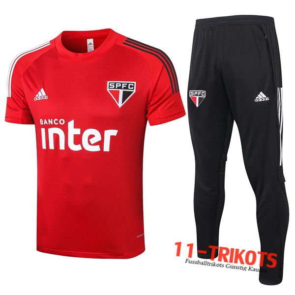 Sao Paulo FC Trainingstrikot + Hose Rot 2020/2021