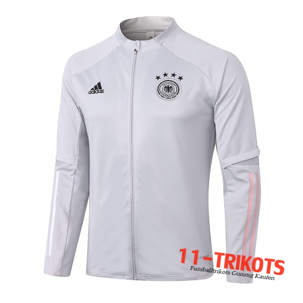 Chaqueta Futbol Alemania Gris Claro 2020/2021