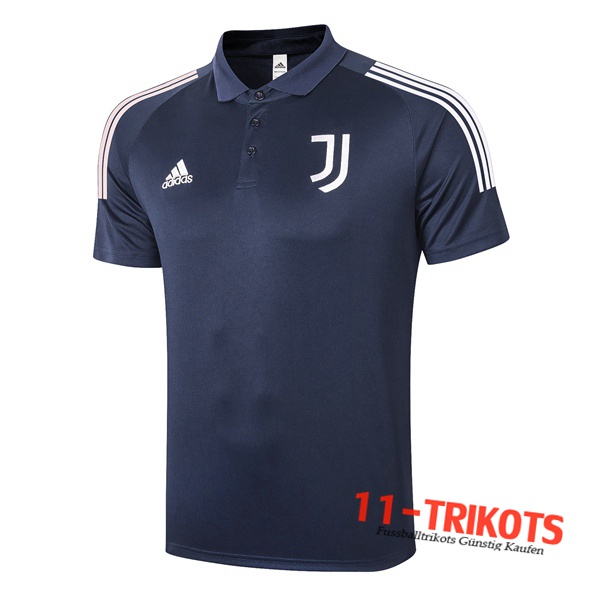 Neuestes Fussball Juventus Poloshirt Blau Royal 2020/2021