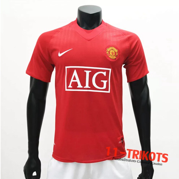 Manchester United Retro Heimtrikot 2007/2009