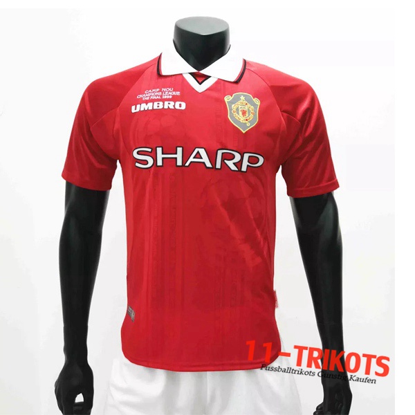 Manchester United Retro Heimtrikot 1999/2000