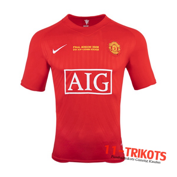 Manchester United Retro Heimtrikot 2007/2008