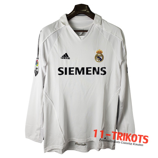 Real Madrid Retro Heimtrikot Langarm 2005/2006