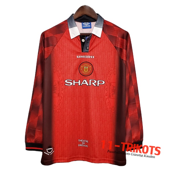 Manchester United Retro Heimtrikot Langarm 1996