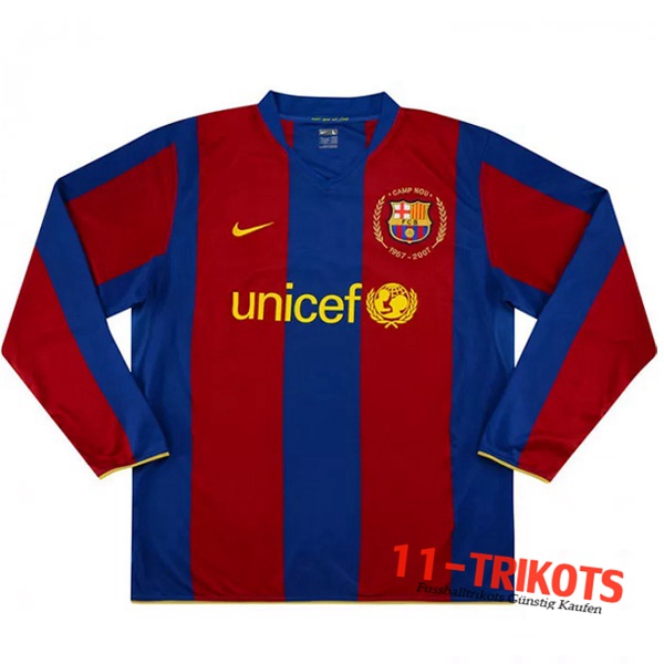 FC Barcelona Retro Heimtrikot Langarm 2007/2008