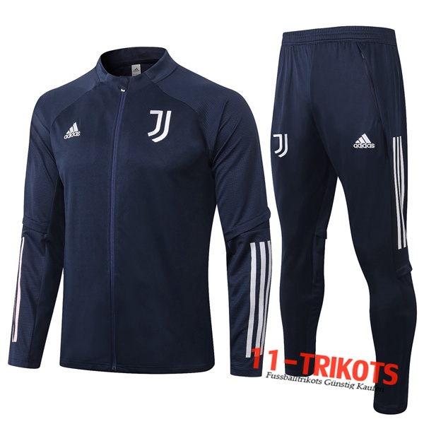 Juventus Trainingsanzug (Jacke) Blau Royal 2020 2021 | 11-trikots