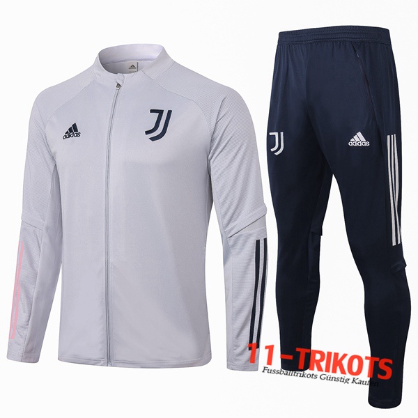 Juventus Trainingsanzug (Jacke) Grau Klar 2020 2021 | 11-trikots