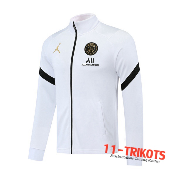 Neuestes Fussball Trainingsjacke Pairis PSG Jordan Weiß 2020/2021 | 11-trikots