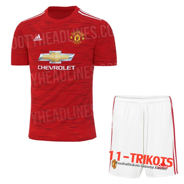 Neuestes Fussball Manchester United Kinder Heimtrikot 2020 2021 | 11-trikots