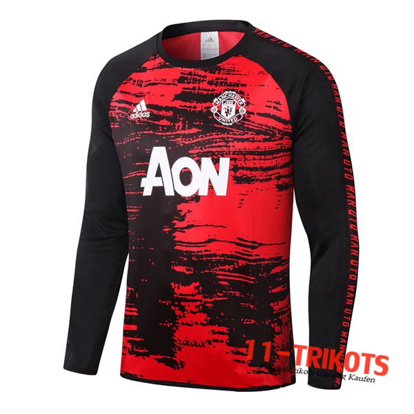 Sudadera de entrenamiento Manchester United Negro Roja 2020/2021