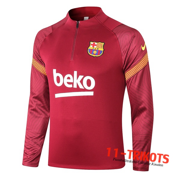 Sudadera de entrenamiento FC Barcelona Roja 2020/2021