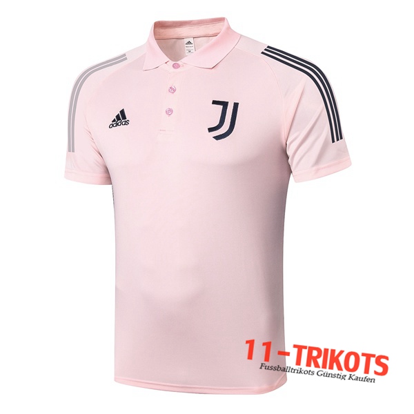 Neuestes Fussball Juventus Poloshirt Rose 2020/2021